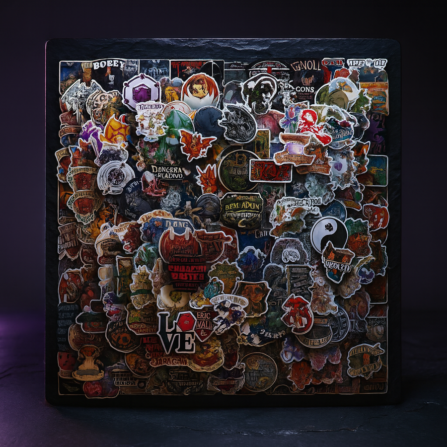DnD Stickers 200 Pack, Waterproof Decals for Kids & Teens