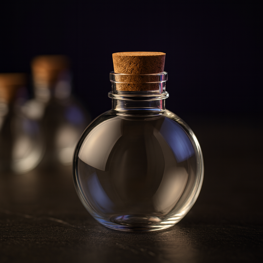 Fantasy Potion Bottles, 9 Sets 8 oz Spherical Plastic with Funnels