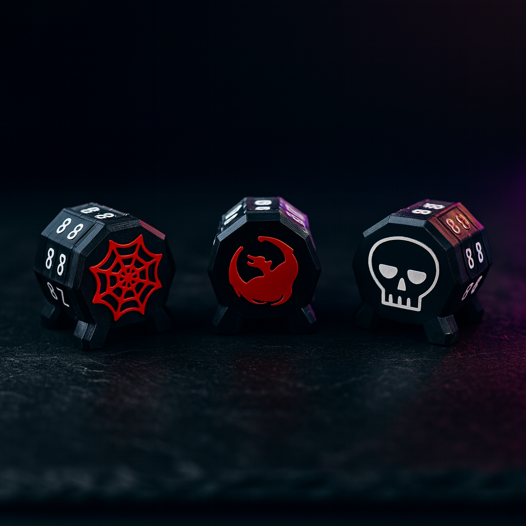 Dual Wheel Life Counter 2-Pack 0-99 Health Dial for MTG and D&D