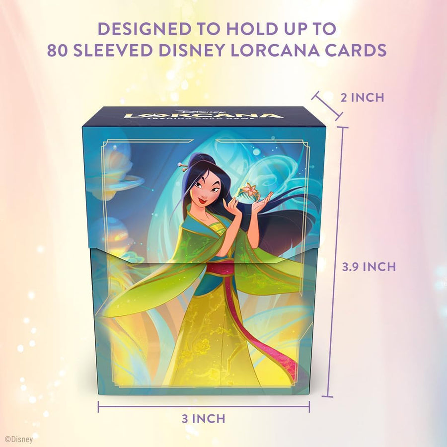 Lorcana Deck Box, Mulan Considerate Diplomat, 80 Cards