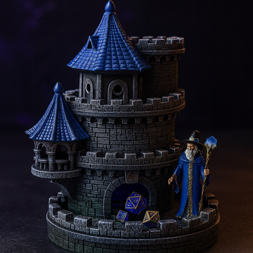 Wizard's Castle Resin Dice Tower Hand Painted for DnD
