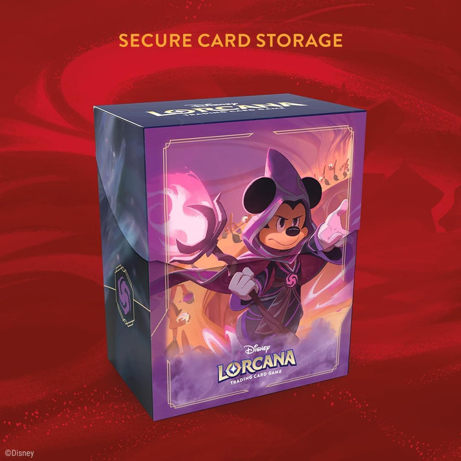 Lorcana Deck Box, Mickey Mouse Wayward Sorcerer, 80 Cards