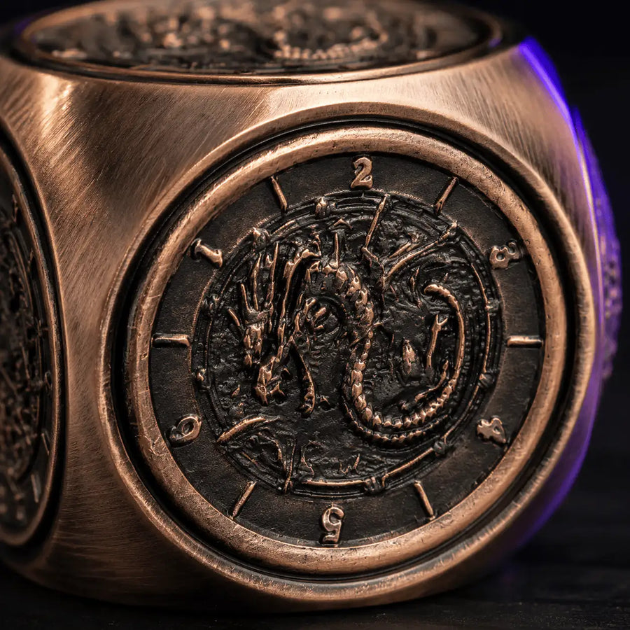 Goblin Spinner Metal Dice Set, DnD dice for D&D players