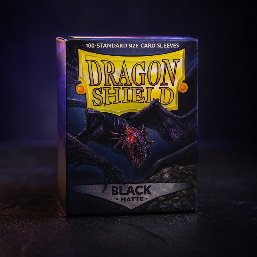 Dragon Shield Matte Black Standard 100ct Card Sleeves