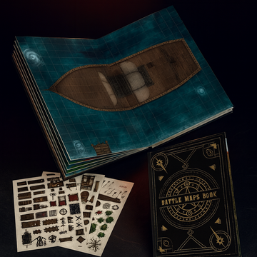 Themed Terrain Battle Map Book 32 Reusable Maps