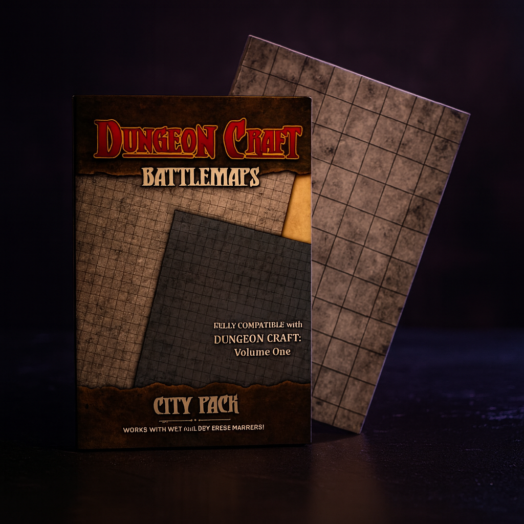 Double Sided Battle Map City Pack 24x33 for D&D