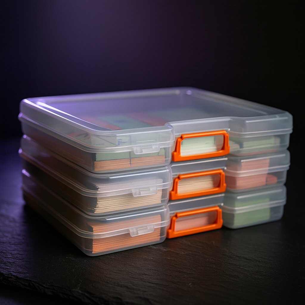 Board Game Storage Boxes 6-Pack, 12.2x10.6" with Latch