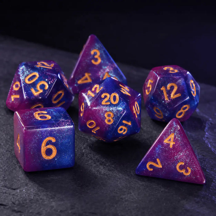 Galaxy Sharp-Edge Dice Set, DnD dice