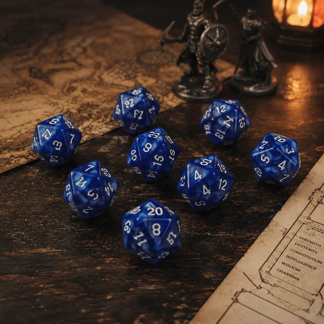 Bulk D20 Dice Pack, DnD dice for tabletop RPGs