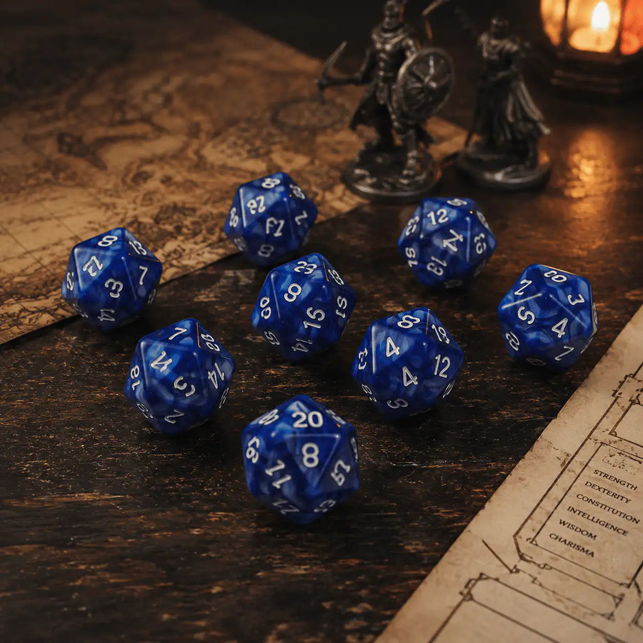 Bulk D20 Dice Pack, DnD dice for tabletop RPGs