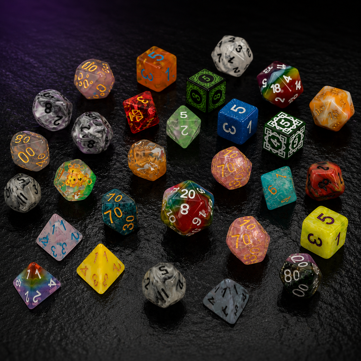 Mystery Dice Set, DnD dice