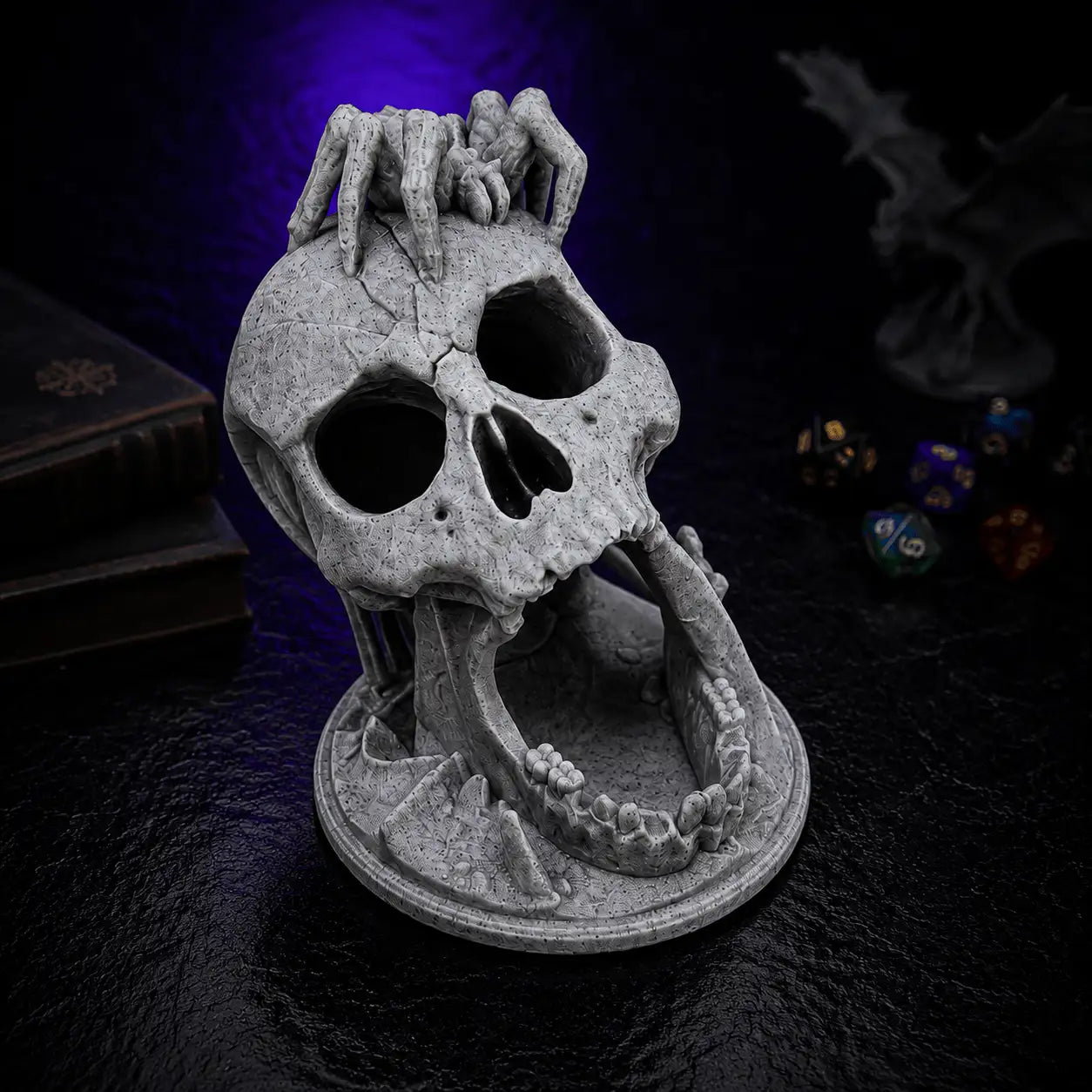 Skull Dice Tower, DnD dice tower for tabletop RPGs