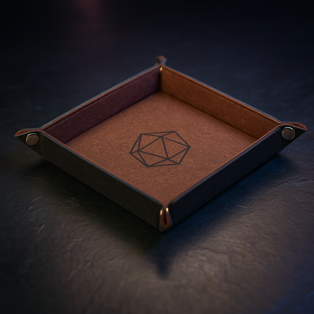 Folding Square Felt Dice Tray for DND, RPG and MTG Games