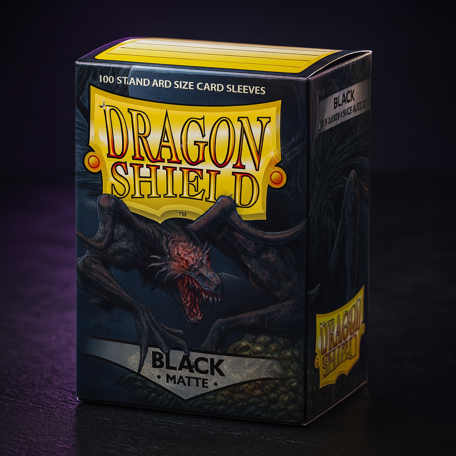 Dragon Shield Matte Black Standard 100ct Card Sleeves