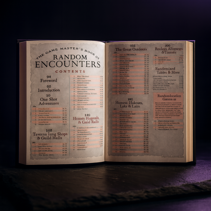 The Game Master's Book of Random Encounters for D&D
