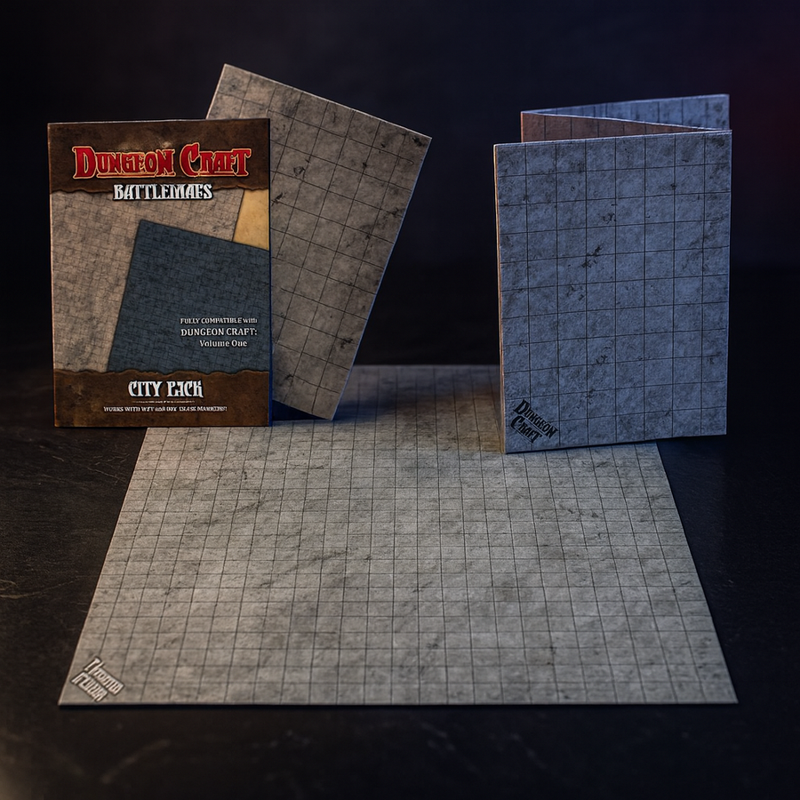 Double Sided Battle Map City Pack 24x33 for D&D