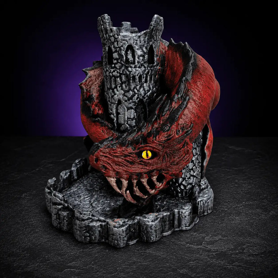 Dragon Castle Dice Tower, DnD dice tower for tabletop RPGs