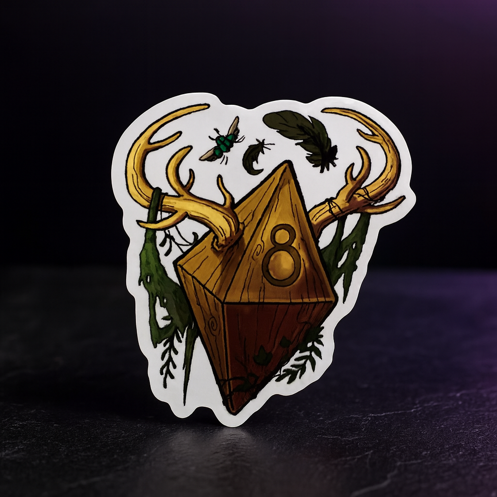 DnD Stickers 50 Pack, Waterproof Water Bottle Decal Pack