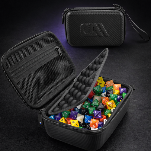 Reise-Würfelbox mit Hartschale für 100+ RPG-Würfel