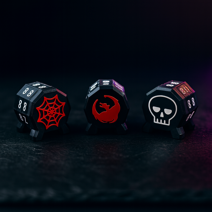 Dual Wheel Life Counter 2-Pack 0-99 Health Dial for MTG and D&D