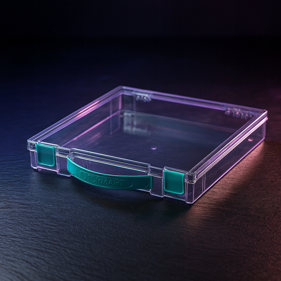 Board Game Storage 3-Pack, Stackable Clear, Fits 12x12