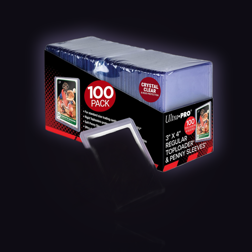 Ultra Pro Card Toploaders & Sleeves Bundle 100ct Standard