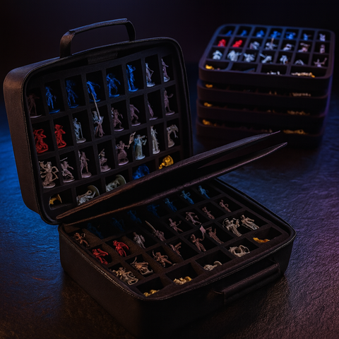 Estuche para miniaturas de 116 huecos para Warhammer y DnD