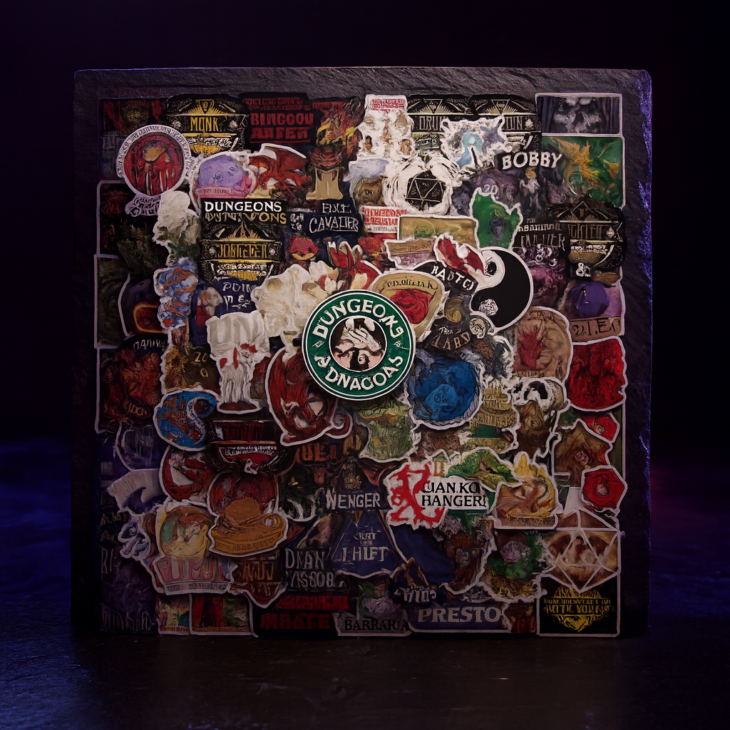DnD Stickers 100 Pack, Waterproof Vinyl Decals for Teens