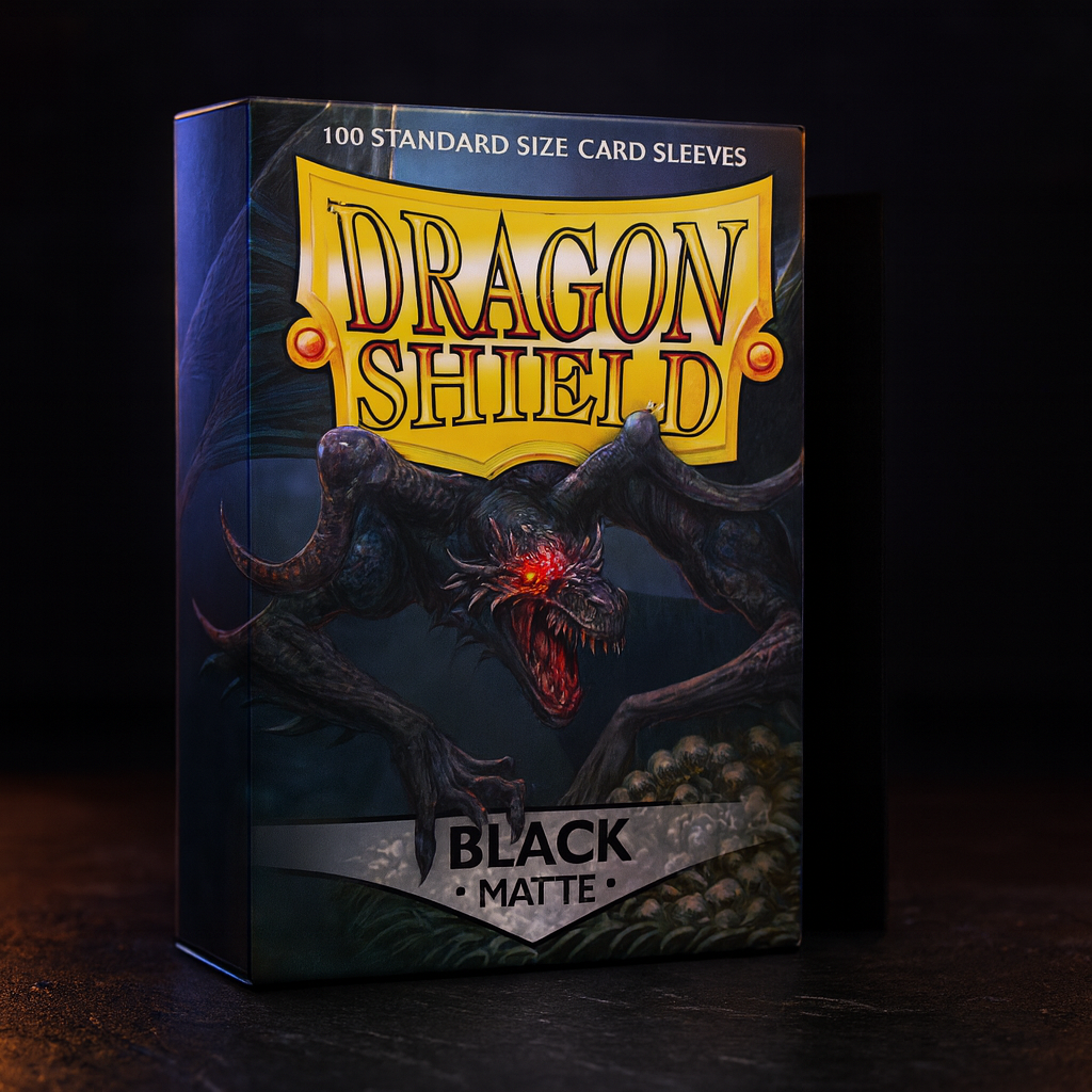 Dragon Shield Matte Black Standard 100ct Card Sleeves