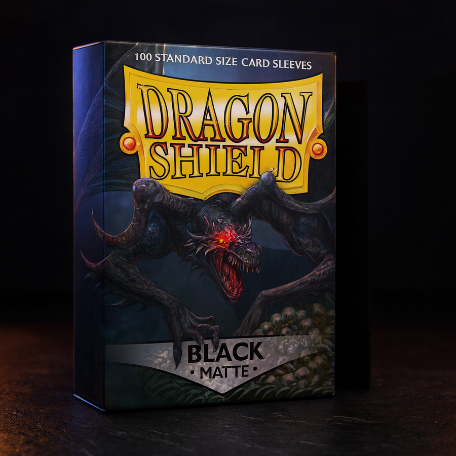 Dragon Shield Matte Black Standard 100ct Card Sleeves