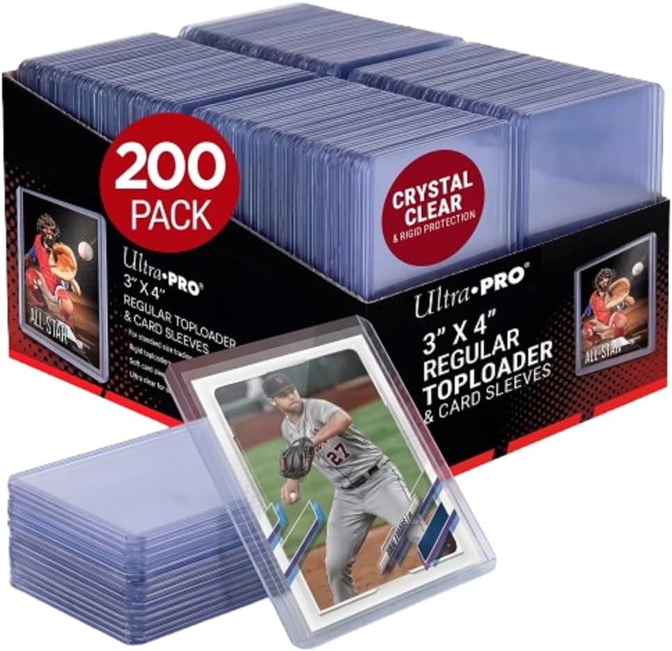 Ultra Pro Card Toploaders & Sleeves Bundle (200 Pack)