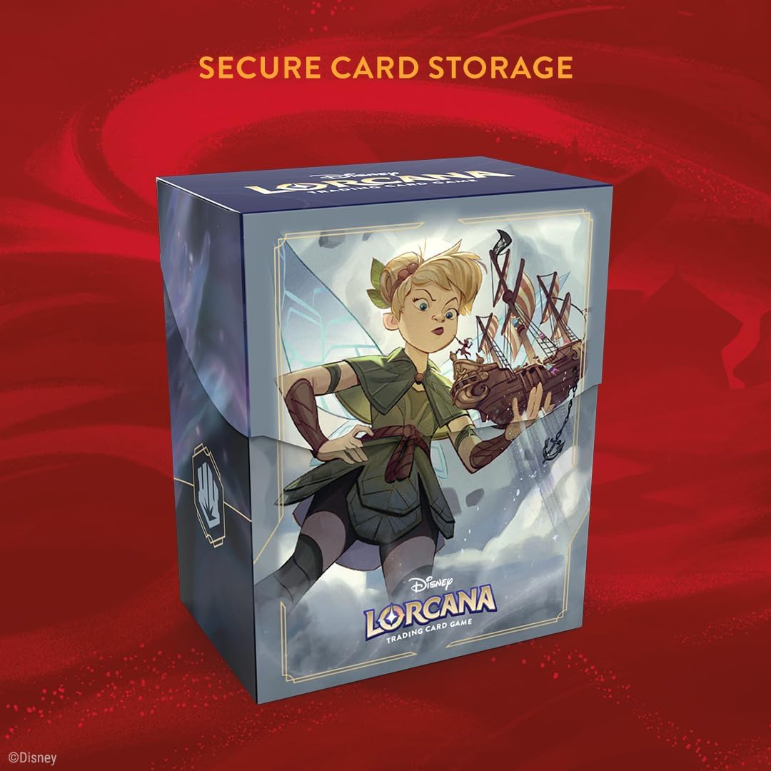 Lorcana Deck Box, Tinker Bell Giant Fairy, Holds 80 Cards