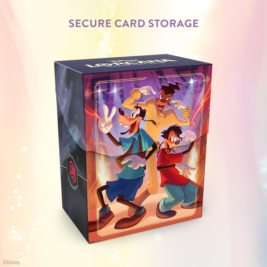 Lorcana Deck Box, I2I Character Art, Holds 80 Sleeved Cards