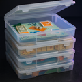 Board Game Storage Containers 6-Pack, Fits 8.5x11 Papers