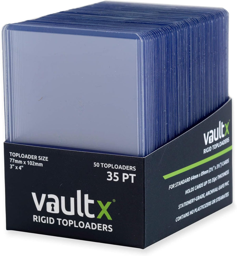Vault X 35pt Card Toploaders (50 Pack) Clear TCG Holders