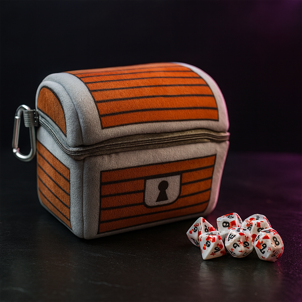 Mimic Dice Case Bag with 7 Dice, Holds 150 Pieces, 6.5 Inch