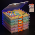Board Game Storage Boxes 6-Pack, 12.2x10.6" with Latch