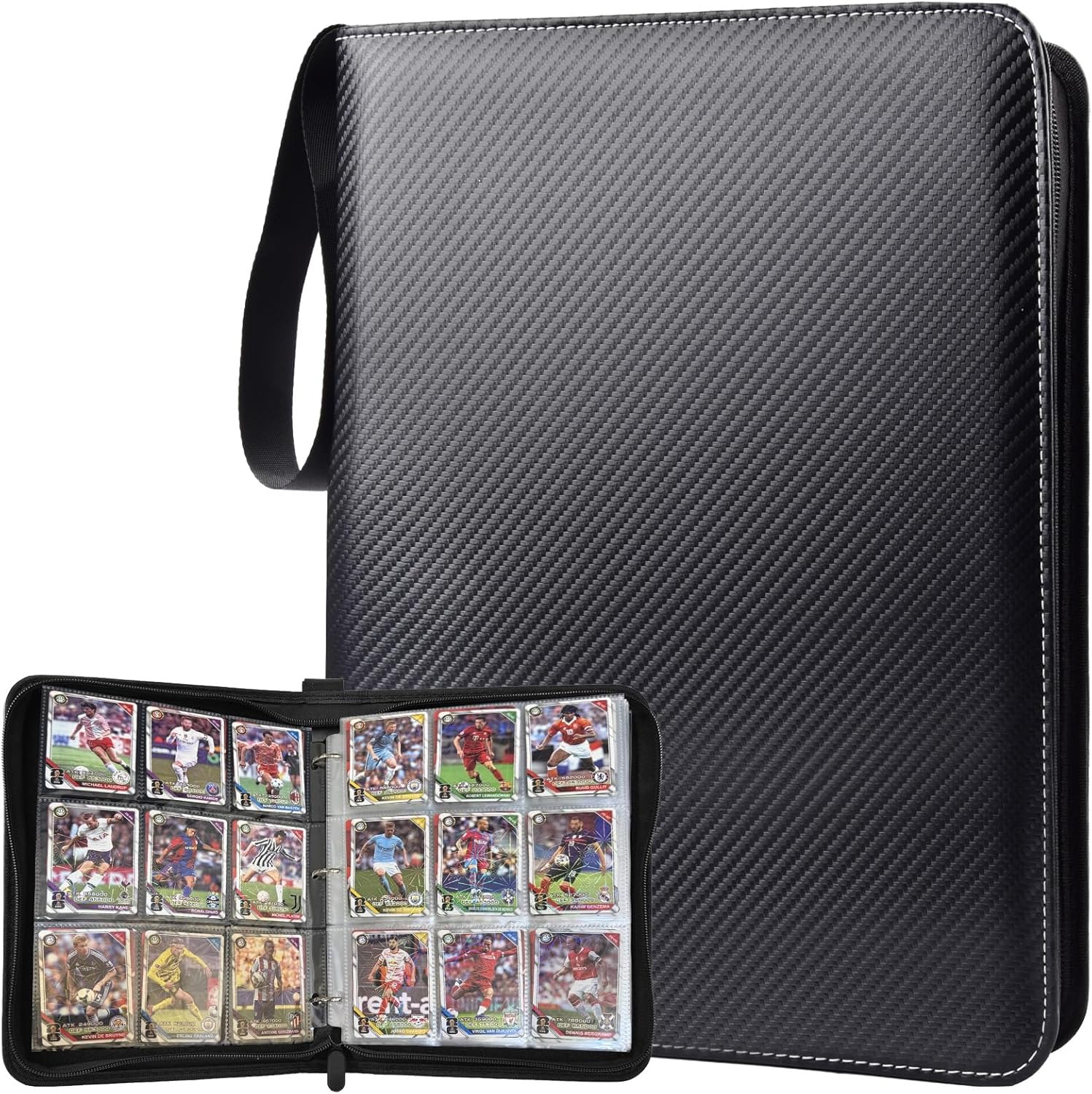 Portable Pokemon Card Binder, 1080 Cards, 60 Sleeves