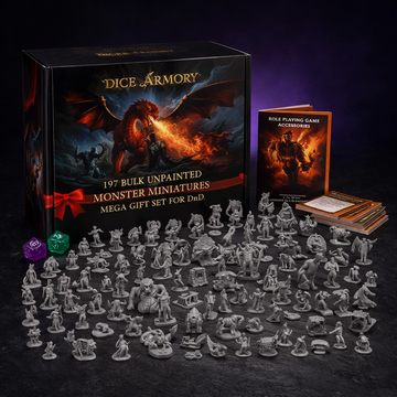 197 Bulk Unpainted Monster Miniatures Mega Gift Set for DnD