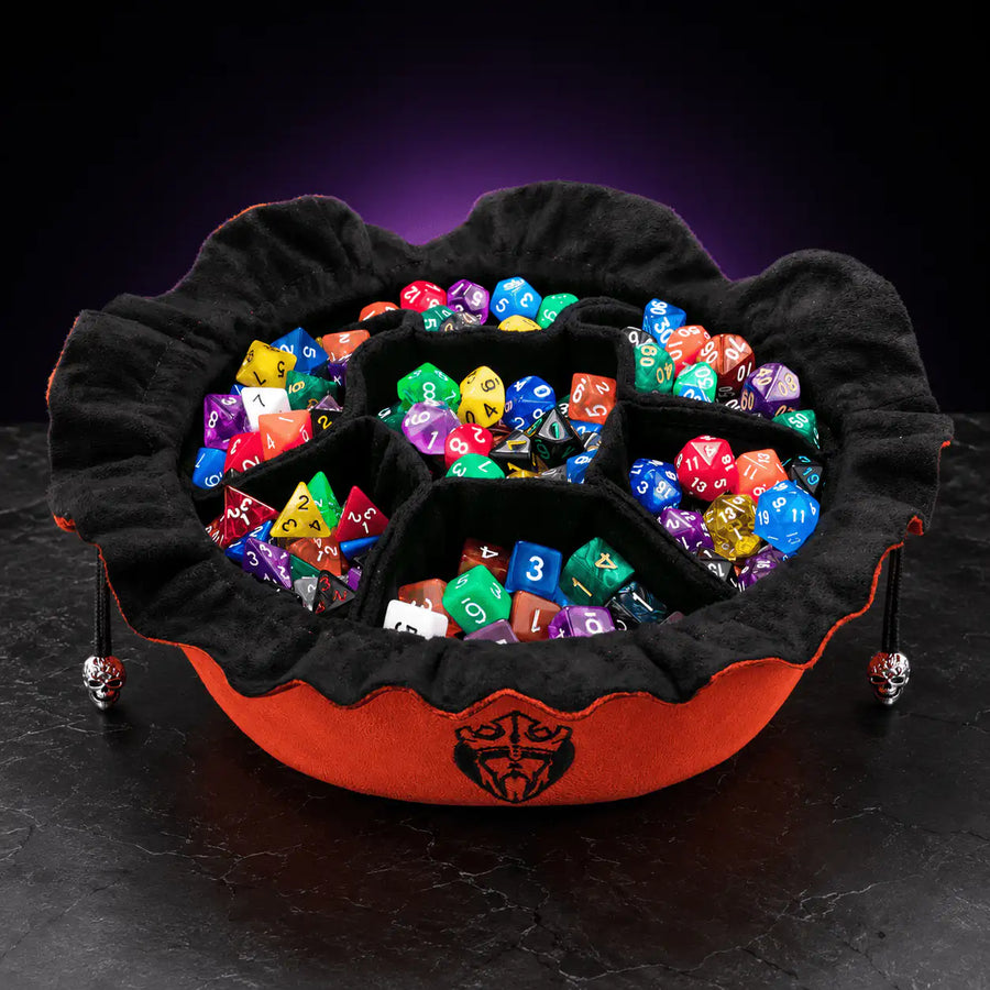 Orange Dice Bag, DnD dice bag