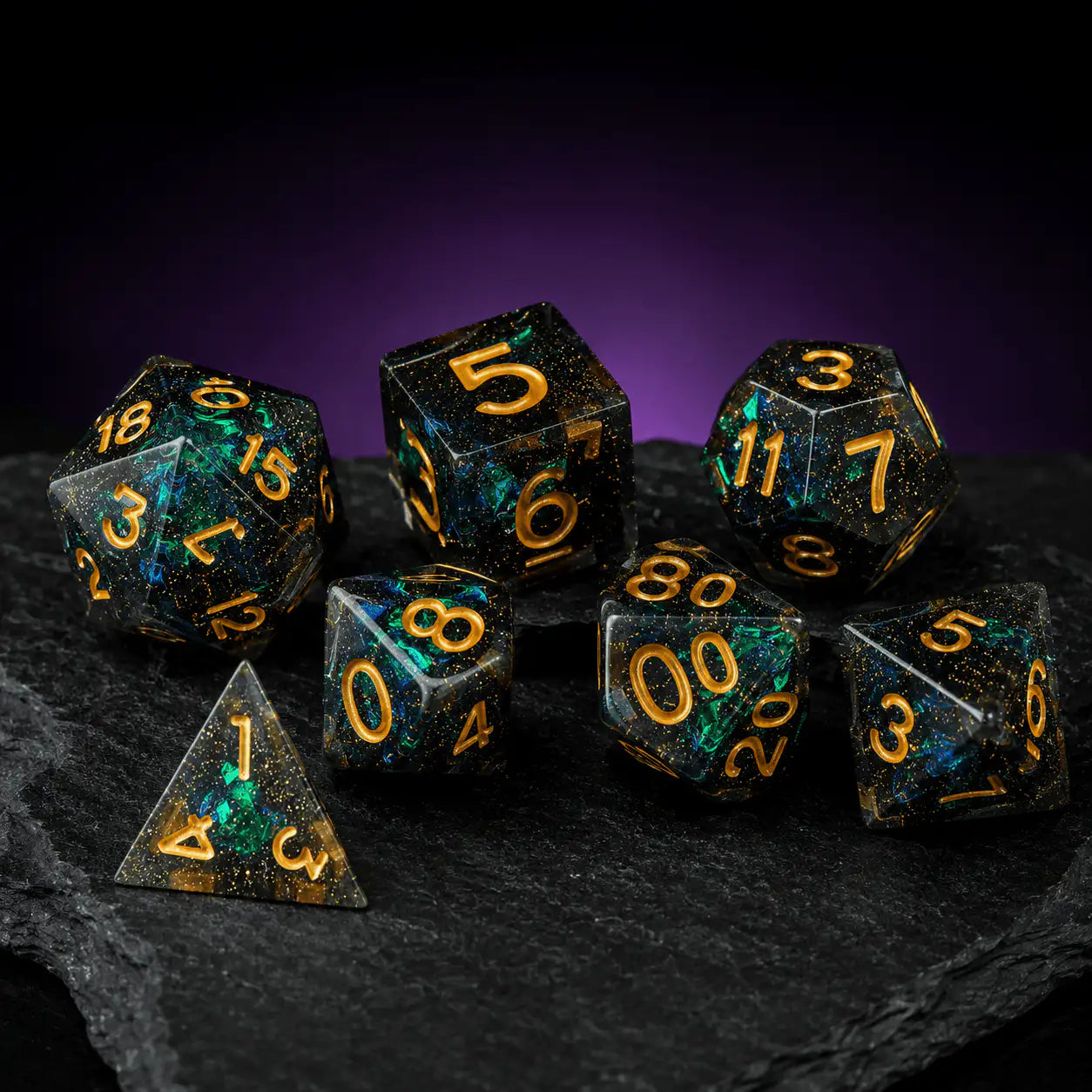 Liquid Core Dice Set, DnD dice