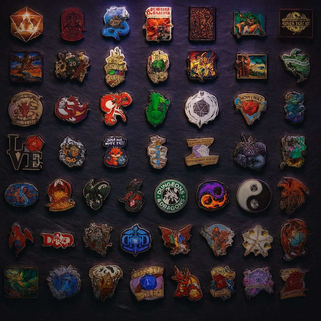 DnD Stickers 50 Pack, Anime Character Vinyl Decal Set