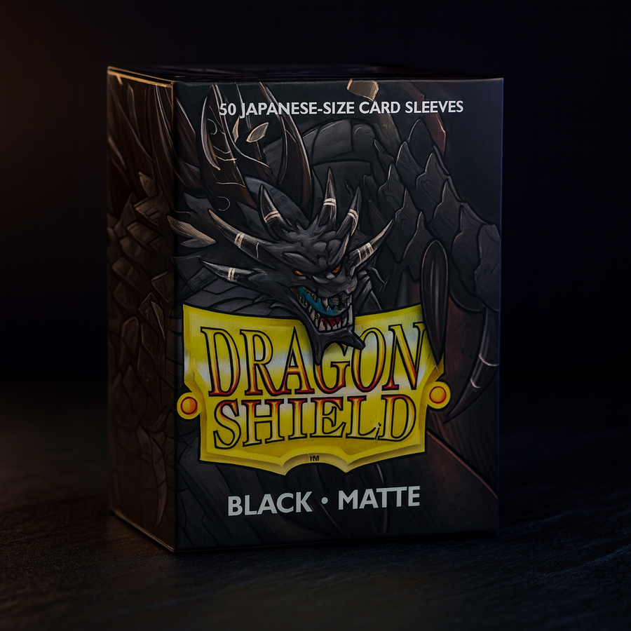 Dragon Shield Japanese Matte Black 60ct Card Sleeves