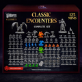 125 Monster-Miniaturen im Set Unbemalt für DnD 28mm