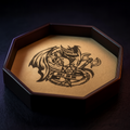 Octagon Dice Tray with Lid for D&D and RPG Dice Games