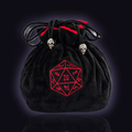 Large DND Dice Bag with Pockets, Holds 200+ Dice