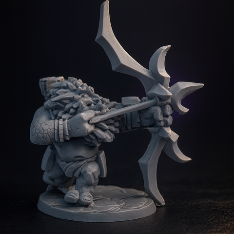 Stonehaven Hügel-Troll Riesen-Boss-Miniatur, unbemalt, 28mm D&D