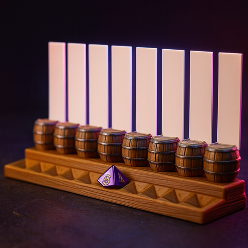 Modular Initiative Tracker for D&D with 10 Barrel Slots