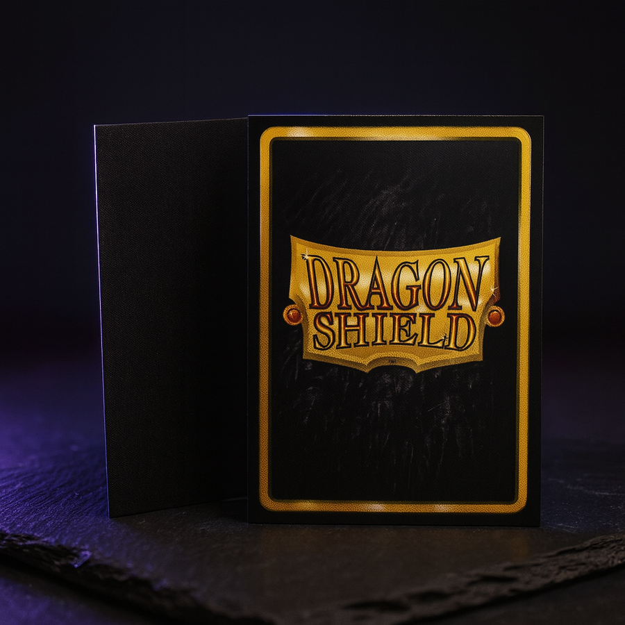 Dragon Shield Japanese Matte Black 60ct Card Sleeves