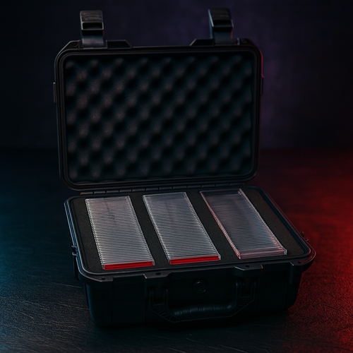 Card Storage Box, Hard Shell Case Holds 100 Graded Cards
